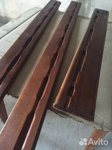 Деревянные карнизы (гардины). Винтаж. СССР