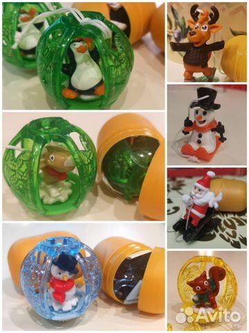 Новогодние игрушки киндер сюрприз