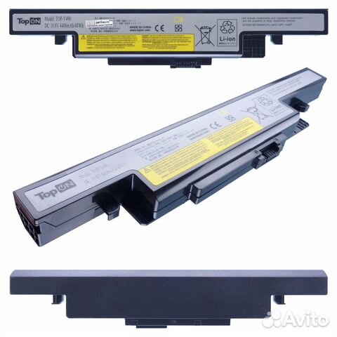 Аккумулятор TOP-Y490 10.8V 4400mAh 48Wh для ноутбу