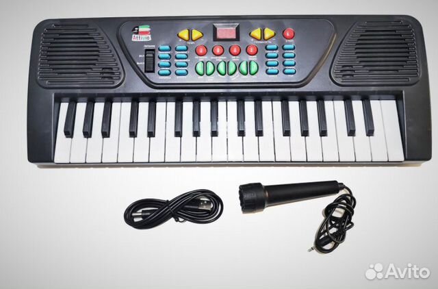 Детский Синтезатор 37 Клавиш, Микрофон
