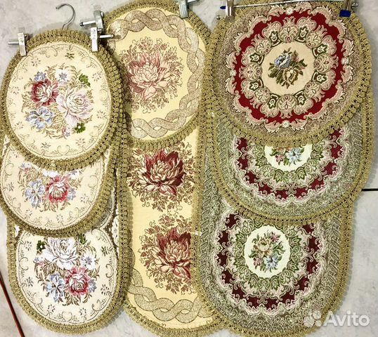 Салфетки дорожки гобеленовые с люрексом