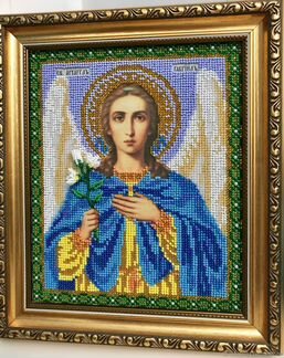 Икона из бисера Архангел Гавриил