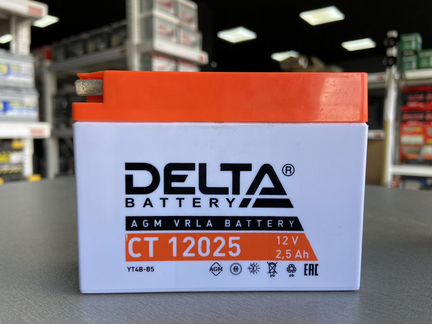 Аккумулятор Delta ст 12025 YT4B-BS