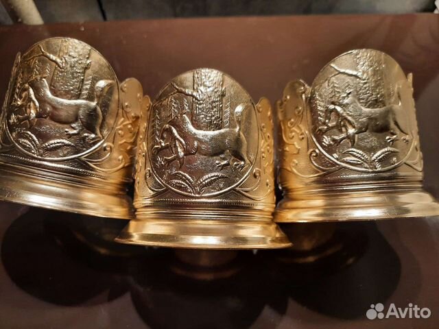 Подстаканники СССР 60-е г 3 шт