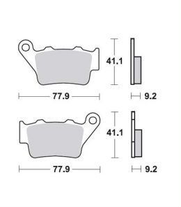 Тормозные колодки gold fren 023 S33 S1000RR MT03