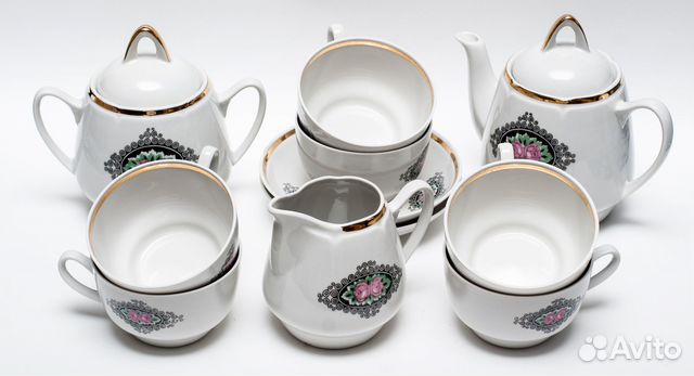 Сервиз чайный Айя часть Рига RPR фарфор СССР