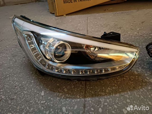 Фары Хендай Солярис 10-14 г.в. диодная