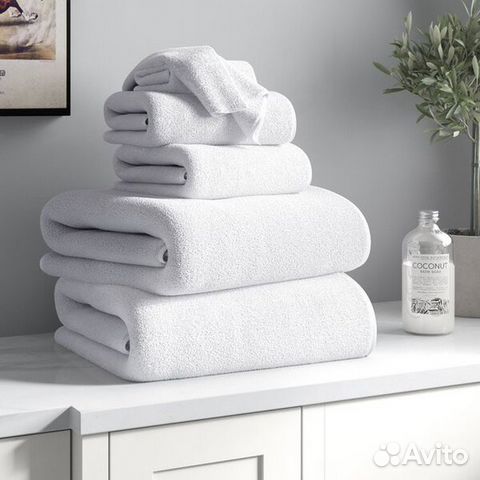 Полотенца белые для отелей и гостиниц