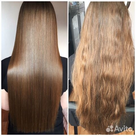 Ботокс для волос/Кератиновое выпрямление/Прикорнев