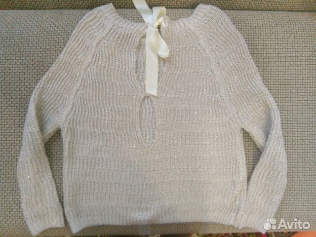 Свитер женский с завязками на спине