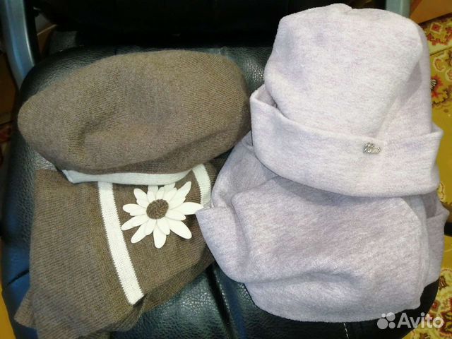 Комплект шапка и снуд женский