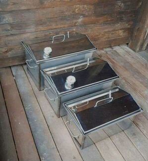 Коптильня с гидрозатвором нержавеющая сталь