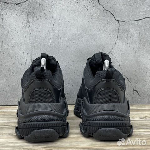 Кроссовки Balenciaga Triple S Black Размеры 36-45