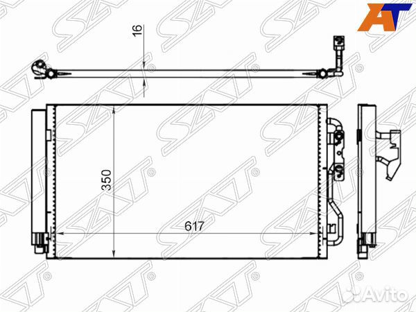 Радиатор кондиционера BMW 1-series F20/F21 11, BMW