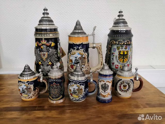 Кружки пивные Германия с крышкой