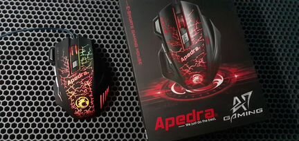 Игровая 3D мышь Apedra A7 Подсветка 7 кнопок Новая
