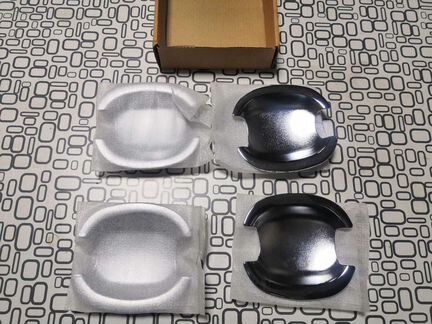 Хромированные накладки для ниш дверных ручек Volks