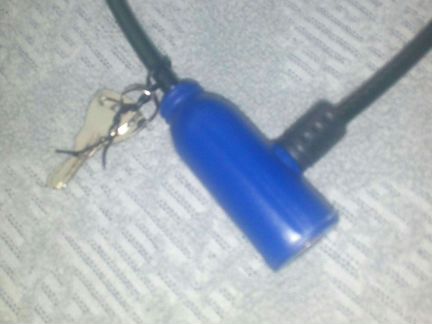 Стальной замок для велосипеда тросик