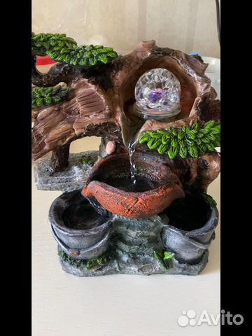 Подарок —Фонтан водопад ночник с подсветкой