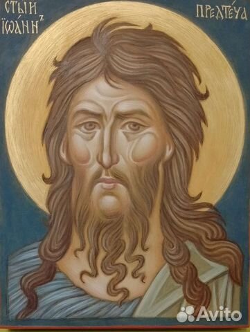 Икона рукописная св Иоанн Предтеча