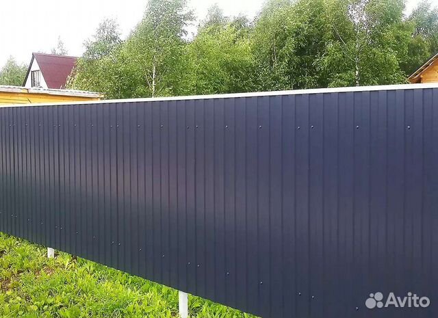 Установка забора из профнастила в Москве | Услуги | Авито