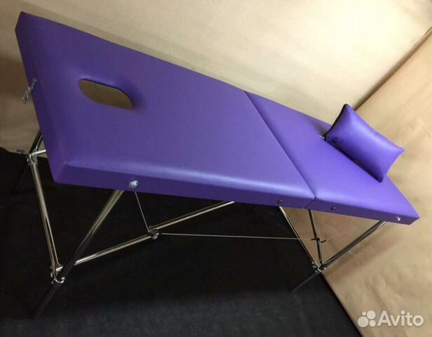 Массажный стол хром три сварных шва