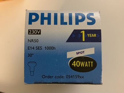 Лампа цоколь Е14 40 Вт 230 В, Польша