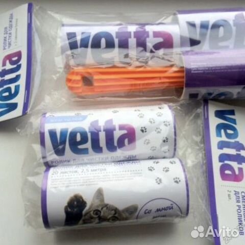 Липкий ролик для чистки одежды Vetta 100 слоев