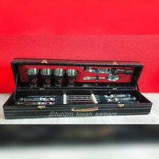 Подарочный набор в деревянном кейсе