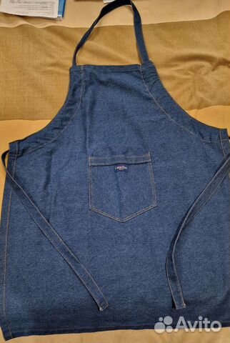 Кухонный фартук мужской джинсовый