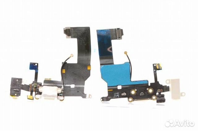 Шлейф iPhone 5 + разъем зарядки + разъем гарнитуры