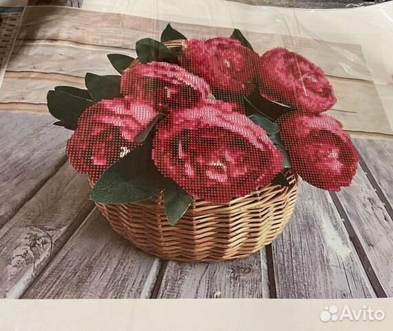 Новая алмазная мозаика «Пионы» 40*50 см