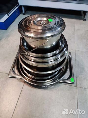 Подносы миски ведра из нержавейки