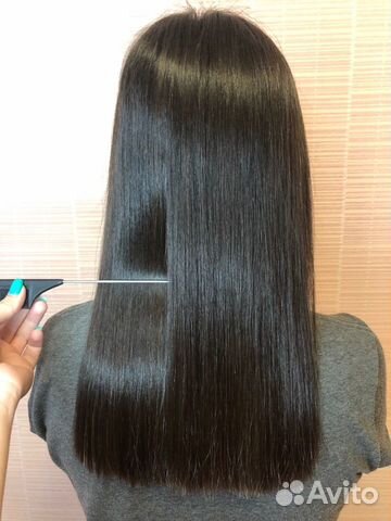 Кератиновое выпрямление волос