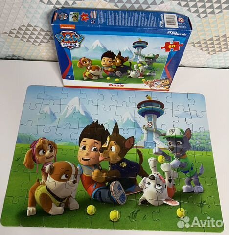 Пазл 60 элементов щенячий патруль