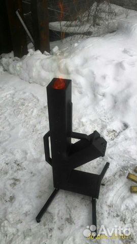 Походная печь ракета