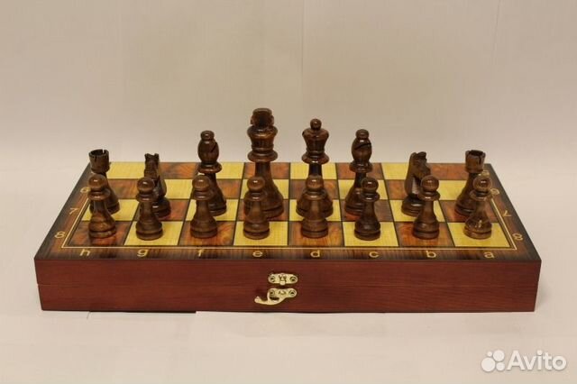 Большой набор 3в1 (Шахматы, нарды, шашки) дерево