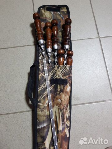 Набор шампуров колчан комуфляж 50см