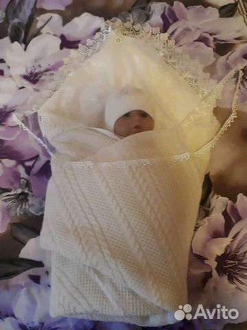 Одеялко с уголком на выписку