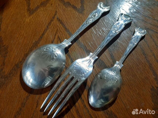 Антикварный сет столовых приборов
