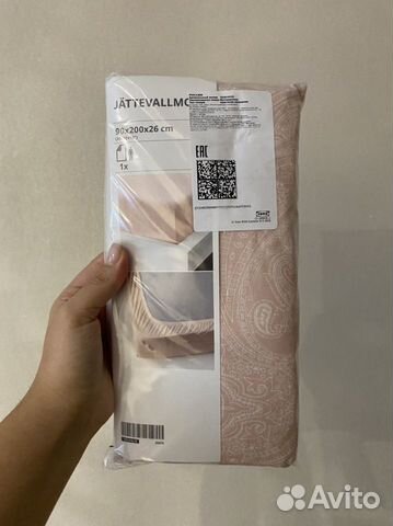 Простынь натяжная на резинке IKEA 90 200