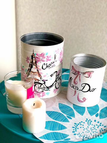 Бочонки органайзеры для цветов, косметики