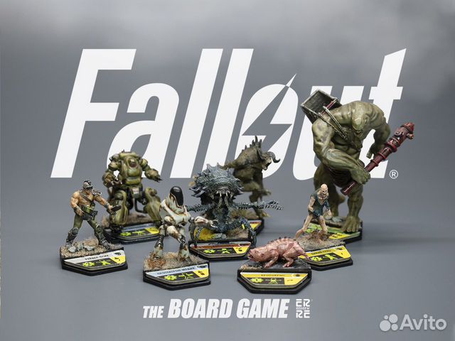 Миниатюры врагов для настольной игры Fallout