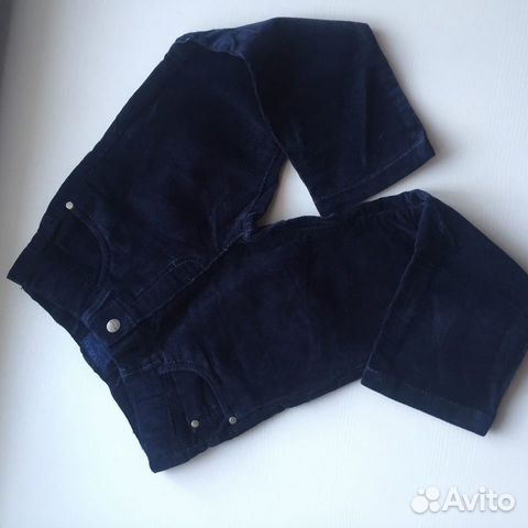 Брюки вельвет д/м рост 92-98