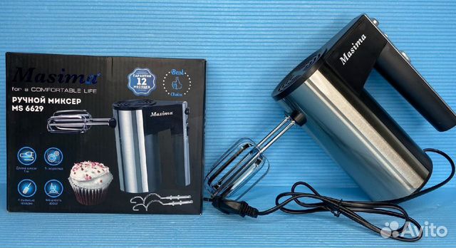 Миксер кухонный Masima 2 пары насадок 400вт