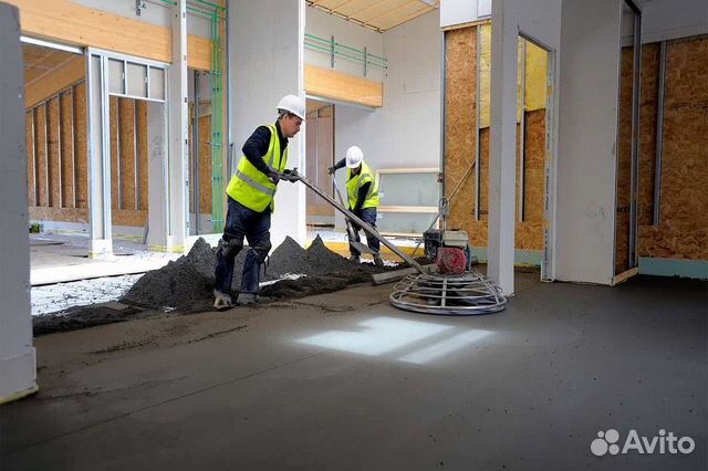Бригада на полусухую стяжку пола