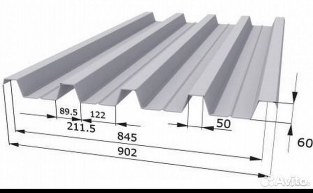 Профнастил нс35, Н60