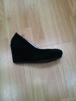Туфли черные замшевые