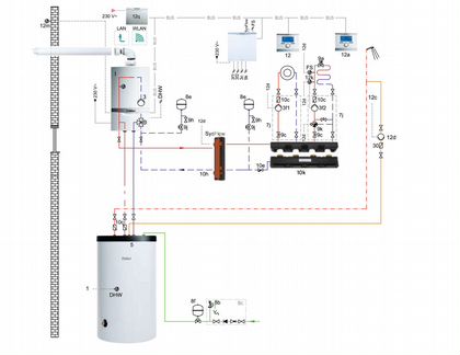 Котел газовый turboTEC plus VU 122/5-5. Комплект 4