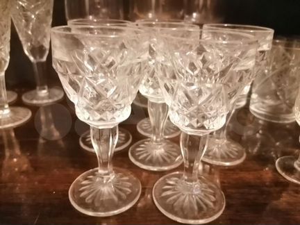 Рюмки хрусталь. ссср. цветное стекло